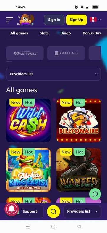 Bingo bonga online casino