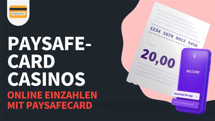 Einzahlung mit der Paysafecard