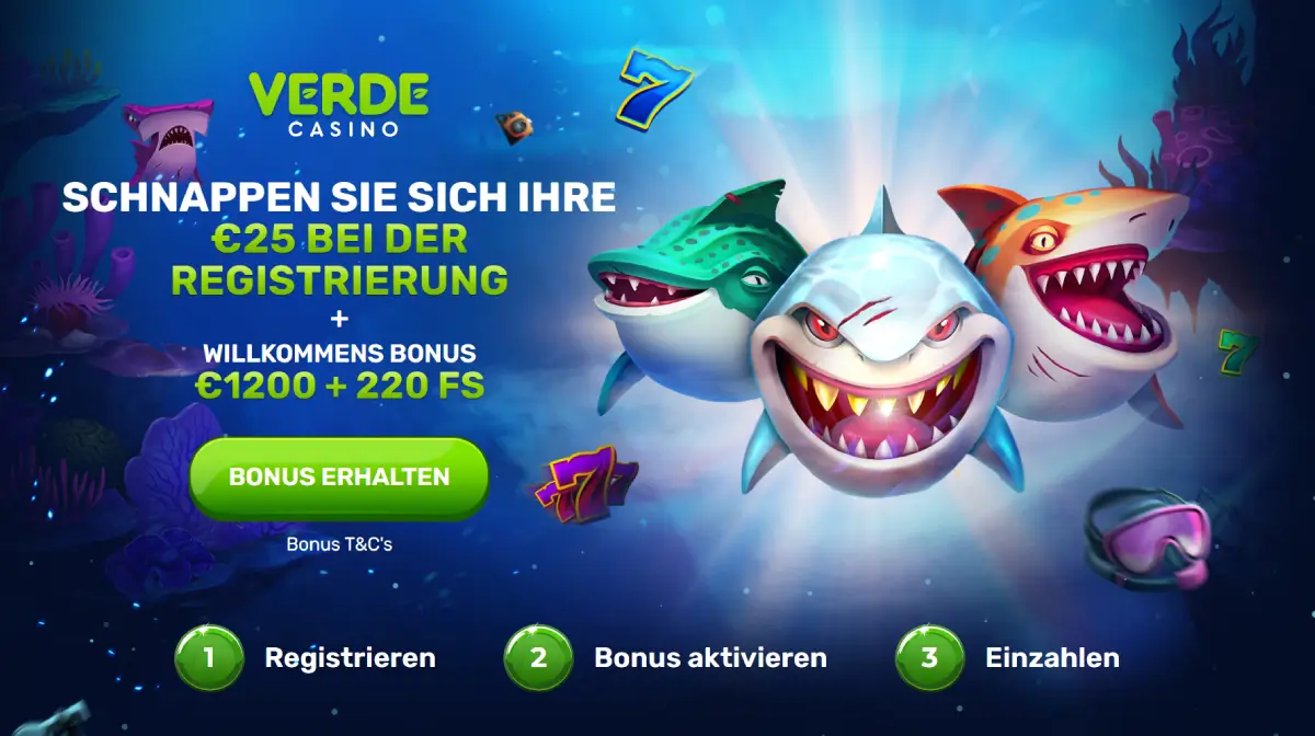 Anleitung zur Verwendung des Verde Casino Bonus Codes