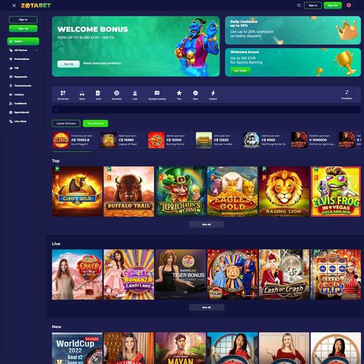 Zota bet online casino